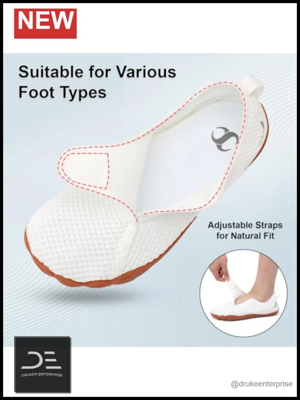 Extra Wide Barefoot Walking Shoes Adjustable Zero Drop Minimalist Sneakers Slip